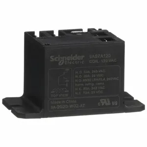 SCHNEIDER ELECTRIC 9AS7A120 Power Relay, Surface Mounted, 30 A Current Rating, 120V AC, 5 Pins/Terminals | CU2EBB 61PJ65