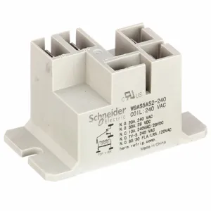 SCHNEIDER ELECTRIC 9AS7A240 Enclosed Power Relay, Surface Mounted, 240VAC, 5 Pins/Terminals, Spdt | CU2BEU 6CWZ3