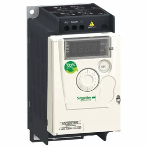 SCHNEIDER ELECTRIC ATV12P055M2 Variable Frequency Drive, 200 to 240VAC, 3/4 hp Max Output Power, NEMA 1, Black | CU2ENV 55WM76