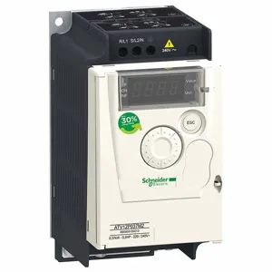 SCHNEIDER ELECTRIC ATV12P037M2 Variable Frequency Drive, 200 to 240VAC, 11/20 hp Max Output Power, NEMA 1 | CU2ENL 55WP16