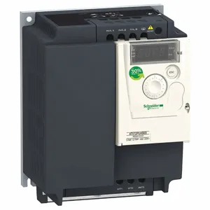 SCHNEIDER ELECTRIC ATV12PU40M3 Variable Frequency Drive, 200 to 240VAC, 5 hp Max Output Power, NEMA 1, Black | CU2EUZ 55WM80