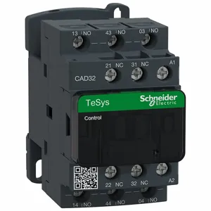 SCHNEIDER ELECTRIC CAD32F7 Relay 600V 10Amp Tesys + Optioins | AJ2DNL 48N461