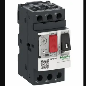 SCHNEIDER ELECTRIC GP2E10 Easy Tesys, 3R/4, 6.3 A Ac, 3 Poles, 690 VAC | CU2CTD 787P57