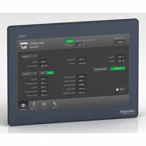 SCHNEIDER ELECTRIC HMIDT651 Touch Panel, TFT Color, 1280 x 800 Pixels, 9.09 Inch Heightt, 10.28 Inch Width | CU2CLU 45DR21