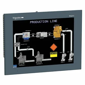 SCHNEIDER ELECTRIC HMIGTO6310 Touch Panel, Tft Color, Usb 2.0/Usb-Mini B, 96Mb Flash, 800 X 600 Pixels, 7.1 Inch Height | CU2CMB 20XE63