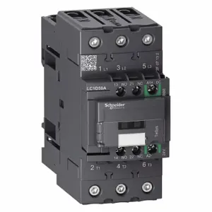 SCHNEIDER ELECTRIC LC1D50ABBE Iec Magnetic Contactor, 24 V Dc Coil Volts, 50 A | CU2BPZ 482Z42