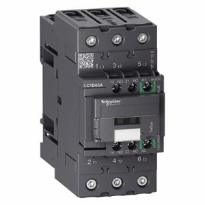 SCHNEIDER ELECTRIC LC1D65AKUE Iec Magnetic Contactor, 100 To 250 VAC/Dc Coil Volts, 1No/1Nc | CU2BLW 482Z49