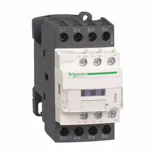 SCHNEIDER ELECTRIC LC1DT32G7 Iec Magnetic Contactor, 120 VAC Coil Volts, 32 A | CU2BNE 48N819