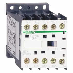 SCHNEIDER ELECTRIC LC1K1210F7 Iec Magnetic Contactor, 110 VAC Coil Volts, 12 A | CU2BMN 48N713