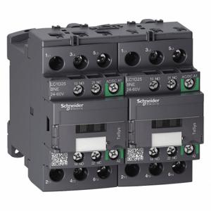 SCHNEIDER ELECTRIC LC2D25BNE Iec Magnetic Contactor, 24 To 60 VAC/Dc Coil Volts, 1No/1Nc | CU2BNV 482Z59