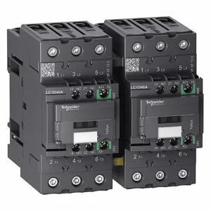 SCHNEIDER ELECTRIC LC2D40ABBE Iec Magnetic Contactor, 24 V Dc Coil Volts, 40 A | CU2BPX 482Z68