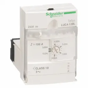 SCHNEIDER ELECTRIC LUCA12BL Stdcntrlunitcl103Ph 312A 24Vdc, 3 to 12A, 10, 3 Poles, Thermal | CU2CRZ 48P489