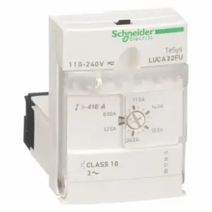 SCHNEIDER ELECTRIC LUCA32FU Standard Control Unit, Cl 10, 3Ph, 8-32A, 110-240V, 8 To 32A, 10, 3 Poles, Thermal | CU2DZW 48P471