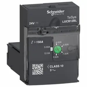 SCHNEIDER ELECTRIC LUCB12BL Advcntrlunitcl103Ph 312A 24Vdc, 3 to 12A, 10, 3 Poles, Thermal | CU2CQT 48P492