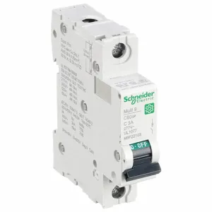 SCHNEIDER ELECTRIC M9F22103 Iec Supplementary Protector, 3A, Rating 240/415VAC, Rating 60VDC | CH6QEG 482K90