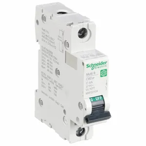 SCHNEIDER ELECTRIC M9F22104 Iec Supplementary Protector, 4A, Rating 240/415VAC, Rating 60VDC | CH6QEH 482K91