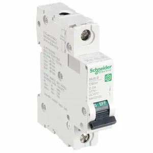 SCHNEIDER ELECTRIC M9F23102 Iec Supplementary Protector, 2A, Rating 240/415VAC, Rating 60VDC | CH6QFZ 482L51