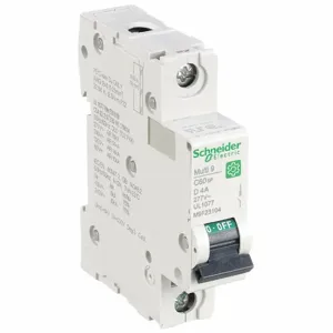 SCHNEIDER ELECTRIC M9F23104 Iec Supplementary Protector, 4A, Rating 240/415VAC, Rating 60VDC | CH6QGB 482L53