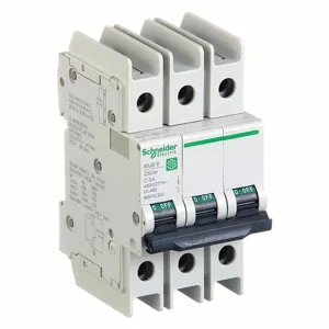 SCHNEIDER ELECTRIC M9F42303 Iec Miniature Circuit Breaker, 3A, Curve Type C, Rating 240/277/480VAC | CH6QJX 482M49