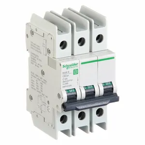 SCHNEIDER ELECTRIC M9F42306 Iec Miniature Circuit Breaker, 6A, Curve Type C, Rating 240/277/480VAC | CH6QKA 482M52