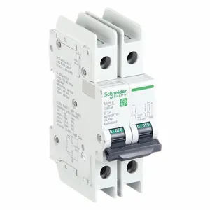 SCHNEIDER ELECTRIC M9F43202 Iec Miniature Circuit Breaker, 2A, Curve Type D, Rating 240/277/480VAC | CH6QLA 482M83