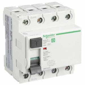 SCHNEIDER ELECTRIC M9R12425 Iec Supplementary Protector, 25 A, 240 Vac, 86 Ma Rated Residual Current | CU2BRY 482N36
