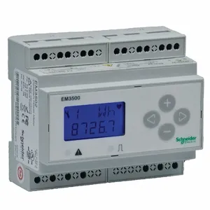 SCHNEIDER ELECTRIC METSEEM3560 Power Meter, 90/600 Vac/Dc, 5 A Amps, +/-0.50% Accuracy, Not Enclosed, 50/60, Lcd | CU2CTW 20JN01