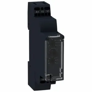 SCHNEIDER ELECTRIC RE17RMJU Time Delay Relay, DIN-Rail Mounted, 12VAC, 8 A, 6 Pins/Terminals, 1 sec to 100 hr | CU2EDR 55WL91