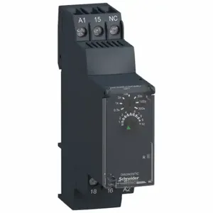 SCHNEIDER ELECTRIC RE22R1QCMU Time Delay Relay, DIN-Rail Mounted, 240VAC, 8 A, 6 Pins/Terminals, 0.05 sec to 5 min | CU2EEF 55WM60