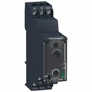 SCHNEIDER ELECTRIC RE22R2ACMR Time Delay Relay, DIN-Rail Mounted, 240VAC, 8 A, 6 Pins/Terminals, 0.05 sec to 300 hr | CU2EEB 55WM61