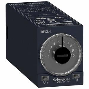 SCHNEIDER ELECTRIC REXL4TMP7 Zeitverzögerungsrelais, Sockelmontage, 230 VAC, 5 A, 12 Pins/Anschlüsse, 0.1 Sek. bis 100 Std. | CU2EEQ 55WM28
