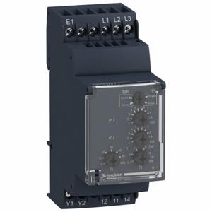 SCHNEIDER ELECTRIC RM35BA10 Relay, Din-Rail Mounted, 5 A Current Rating, 208 To 480V AC, 12 Pins/Terminals | CU2DFM 55WL98