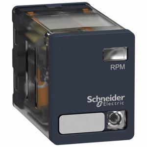 SCHNEIDER ELECTRIC RPM23P7 Relay, Socket Mounted, 15 A Current Rating, 230V AC, 8 Pins/Terminals, Dpdt | CP4MAE 55WN65