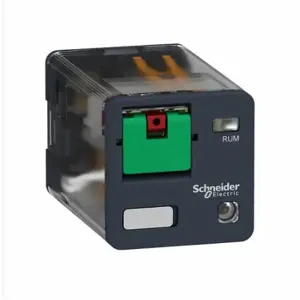 SCHNEIDER ELECTRIC RUMF22B7 Relay, Socket Mounted, 10 A Current Rating, 24V AC, 8 Pins/Terminals, Dpdt | CP4LZM 55WZ53