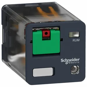 SCHNEIDER ELECTRIC RUMF22P7 Relay, Socket Mounted, 10 A Current Rating, 230V AC, 8 Pins/Terminals, Dpdt | CP4LZF 55WN56