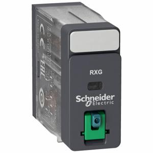 SCHNEIDER ELECTRIC RXG21JD Plug-In Relay, Socket Mounted, 5 A Current Rating, 12V DC, 8 Pins/Terminals, DPDT | CU2CPM 69ZN98