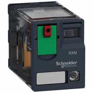 SCHNEIDER ELECTRIC RXM2AB2B7 Relay 8-pin, DPDT, 12A, 24VAC | AF6PYG 1XZP1