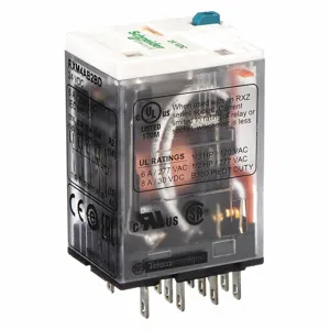 SCHNEIDER ELECTRIC RXM4AB2BD Relay, Plug-in Type, 14 pin, 6 A, 24 VDC | AF6PYN 1XZP8