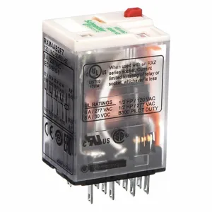 SCHNEIDER ELECTRIC RXM4AB2F7 Relay 14pin 4pdt 6a 120vac | AF6PYL 1XZP5