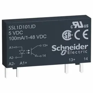 SCHNEIDER ELECTRIC SSL1D101JD Solid State Relay, 0.1 A Current Rating, 3 To 12V Dc, Pin Termination | CU2DXJ 55WZ90