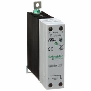 SCHNEIDER ELECTRIC SSR610DIN-DC22 Solid State Relay, Din-Rail And Surface Mounted, 10 A Max Output Current | CU2DXT 6CXA3