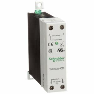 SCHNEIDER ELECTRIC SSR630DIN-AC22 Solid State Relay, Din-Rail And Surface Mounted, 30 A Max Output Current | CU2DXU 6CXA4