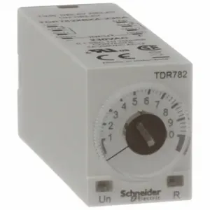 SCHNEIDER ELECTRIC TDR782XBXA-230A Single Function Time Delay Relay, Socket Mounted, 230V AC, 5 A, 8 Pins/Terminals, On Delay | CU2EDK 6CXC2