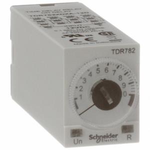SCHNEIDER ELECTRIC TDR782XDXA-12D Single Function Time Delay Relay, Socket Mounted, 12V DC, 5 A, 14 Pins/Terminals, On Delay | CU2EEW 6CXC6