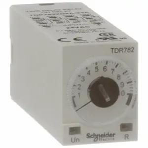 SCHNEIDER ELECTRIC TDR782XDXA-24A Single Function Time Delay Relay, Socket Mounted, 24V AC, 5 A, 14 Pins/Terminals, On Delay | CU2EDL 6CXC8