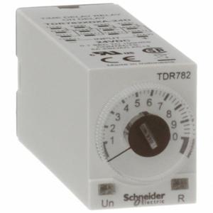SCHNEIDER ELECTRIC TDR782XDXA-24D Single Function Time Delay Relay, Socket Mounted, 24V DC, 5 A, 14 Pins/Terminals, On Delay | CU2EDN 6CXC9