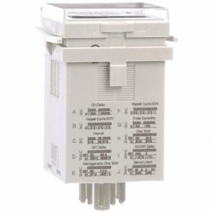 SCHNEIDER ELECTRIC TDRPRO-5100 Multifunktions-Zeitverzögerungsrelais, Schalttafeltürmontage, 240 V AC, 12 A, 11 Pins/Anschlüsse | CU2EDC 6AGT7