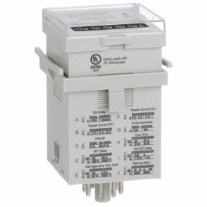 SCHNEIDER ELECTRIC TDRPRO-5101 Multifunktions-Zeitverzögerungsrelais, Schalttafeltürmontage, 240 V AC, 12 A, 8 Pins/Anschlüsse | CU2EDD 6CXD0