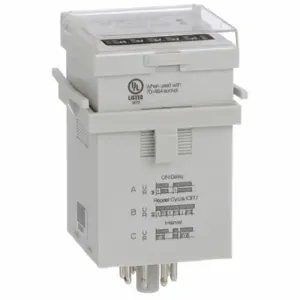 SCHNEIDER ELECTRIC TDRPRO-5102 Multi-Function Time Delay Relay, Panel Door Mounted, 240V Ac, 12 A, 8 Pins/Terminals | CU2EDE 6CXD1