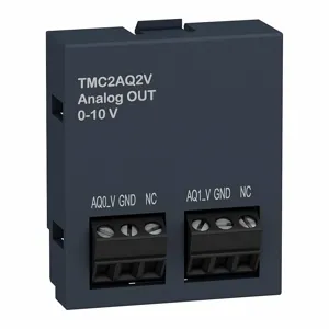 SCHNEIDER ELECTRIC TMC2AQ2V Extension Module, 0 Inputs, 2 Outputs, 0 to 10 VDC | CU2BFX 35ZW18